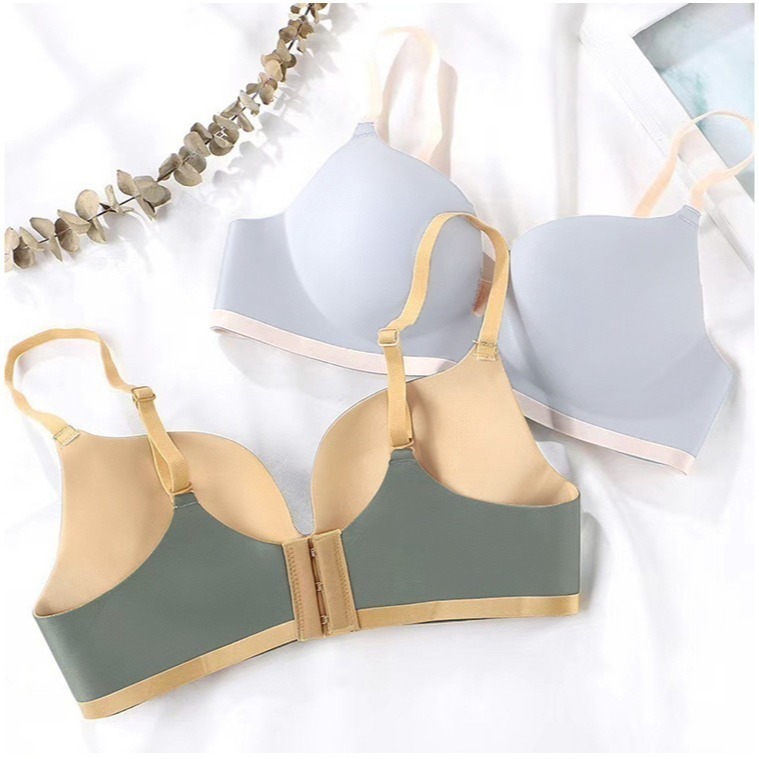 【台灣現貨】超爆乳🎀上托集中無鋼圈一片式厚杯無痕內衣 /許願花園-細節圖4