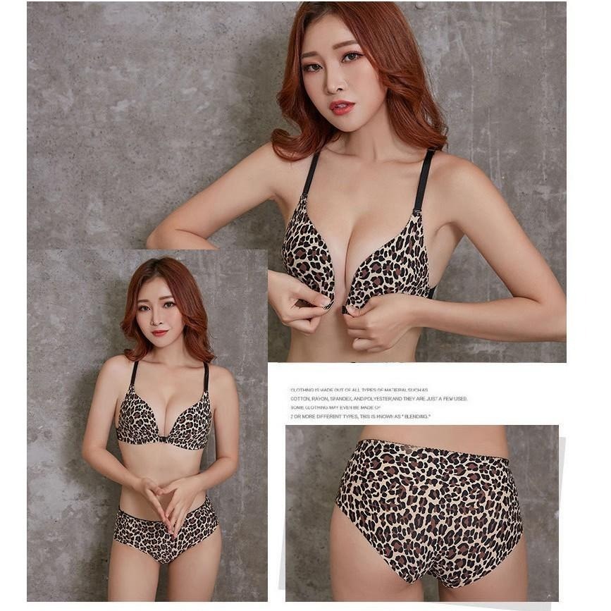 【台灣現貨】內衣+內褲🎀前扣性感美背無鋼圈成套內衣褲 手托比基尼胸罩 /許願花園-細節圖5