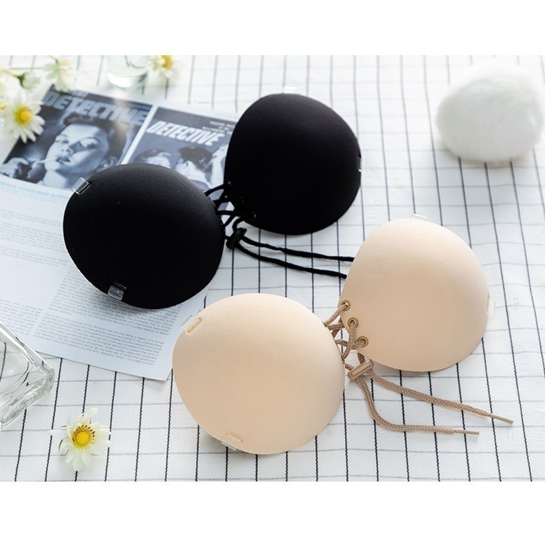 【台灣現貨】加厚5cm小胸平胸專用拉繩隱形胸罩/內衣  洋裝婚紗禮服 /許願花園-細節圖9