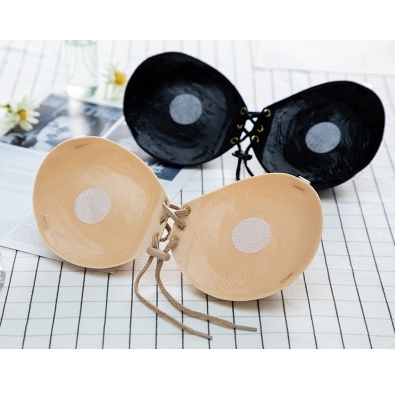 【台灣現貨】加厚5cm小胸平胸專用拉繩隱形胸罩/內衣  洋裝婚紗禮服 /許願花園-細節圖10