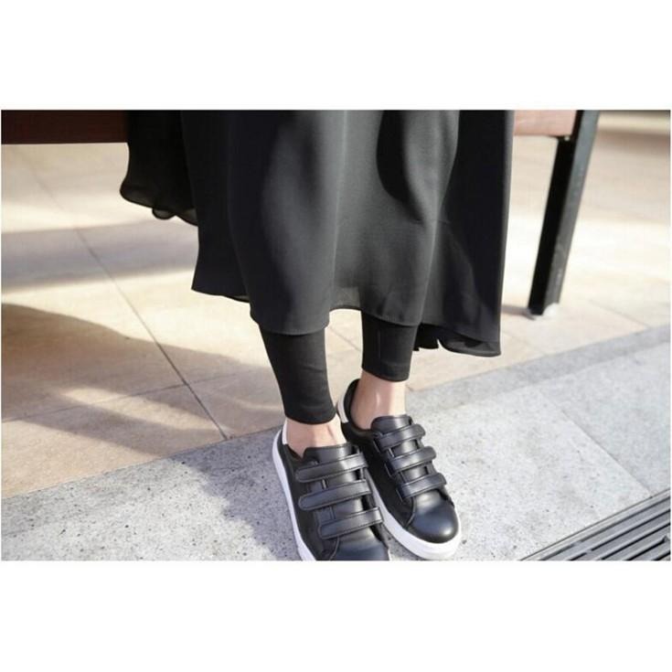 【台灣現貨】假兩件透氣雪紡莫代爾褲裙 雪紡裙 休閒長裙 大擺裙 褲子 /許願花園-細節圖9