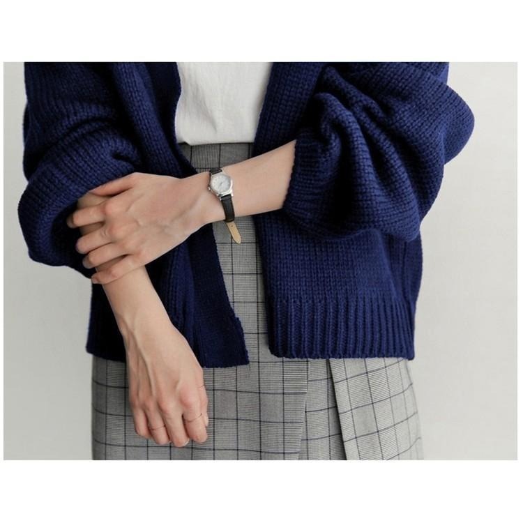 【台灣現貨】慵懶寬鬆短版針織開衫毛衣外套 罩衫 /許願花園-細節圖4