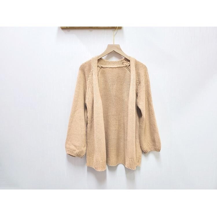 【台灣現貨】慵懶寬鬆短版針織開衫毛衣外套 罩衫 /許願花園-細節圖5