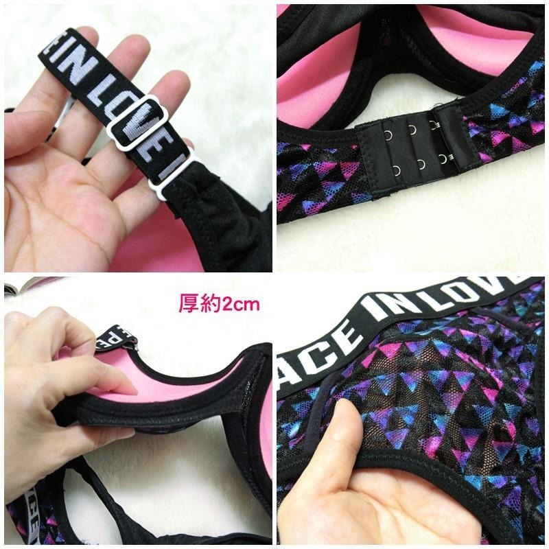 【台灣現貨】內衣+內褲🌸時尚集中運動美背內衣 內衣內褲成套 /許願花園-細節圖8