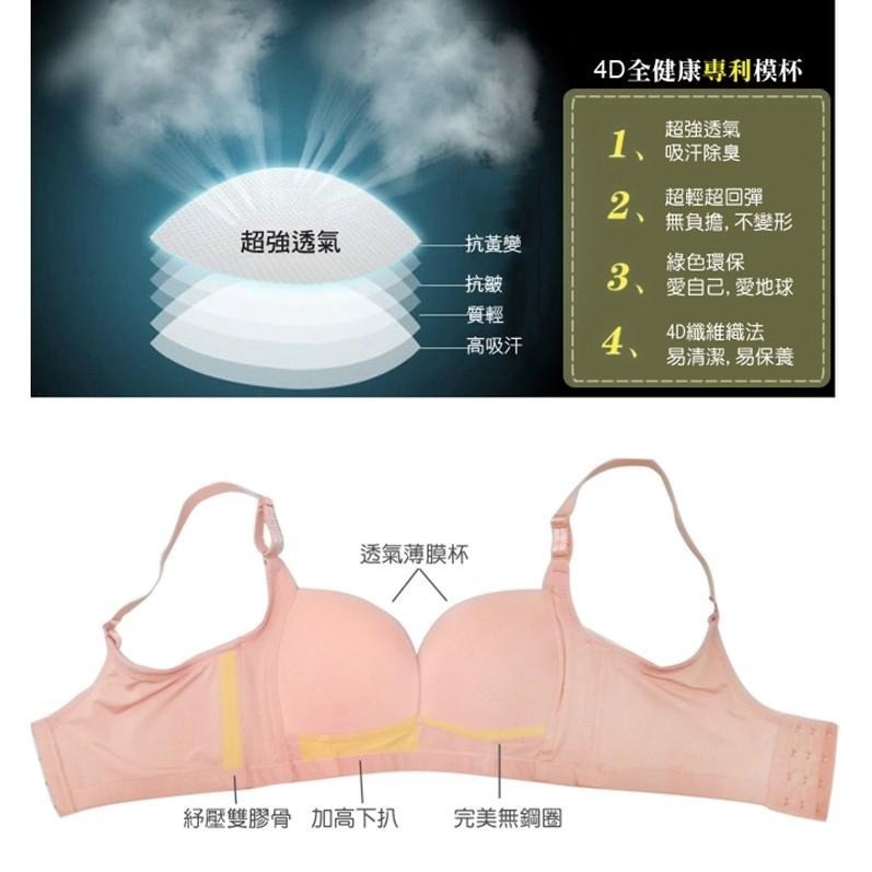 【台灣現貨】連A罩杯都會有溝 深V集中 內搭爆乳素面無痕無縫 無鋼圈內衣 4D /許願花園-細節圖5