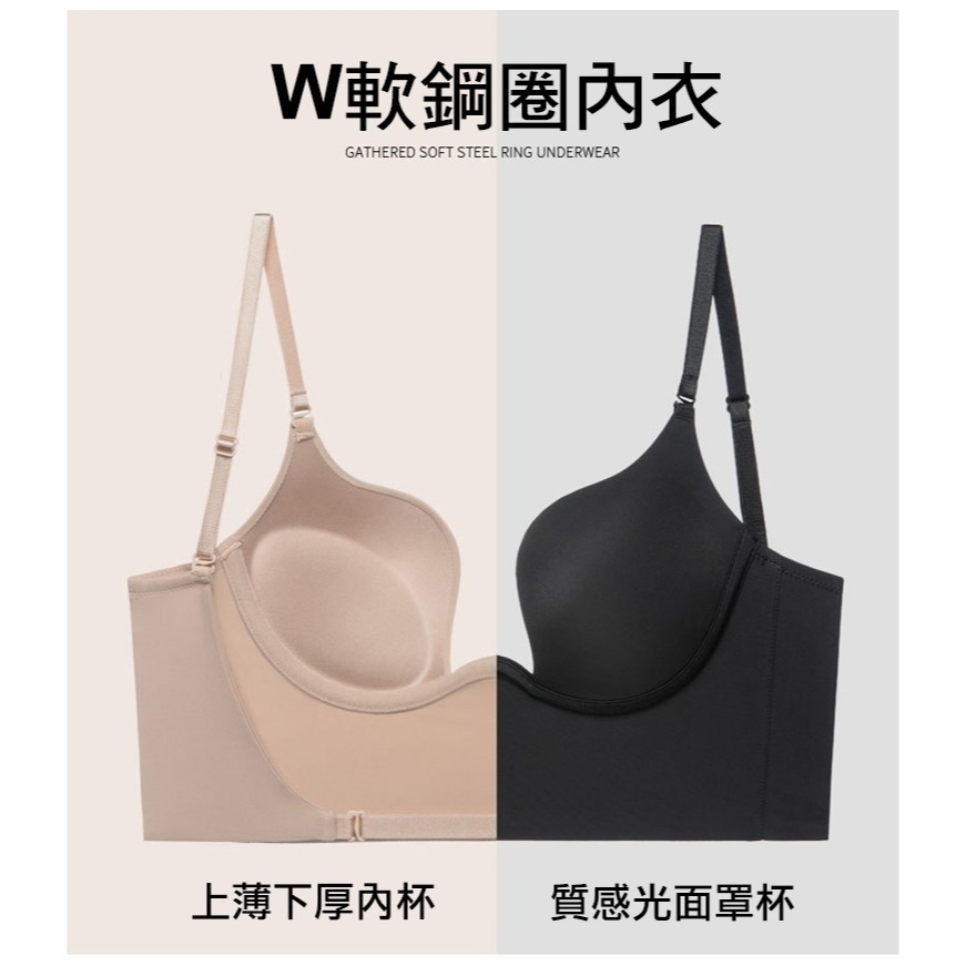 【許願花園】W鋼圈U型大露背美背內衣-細節圖4