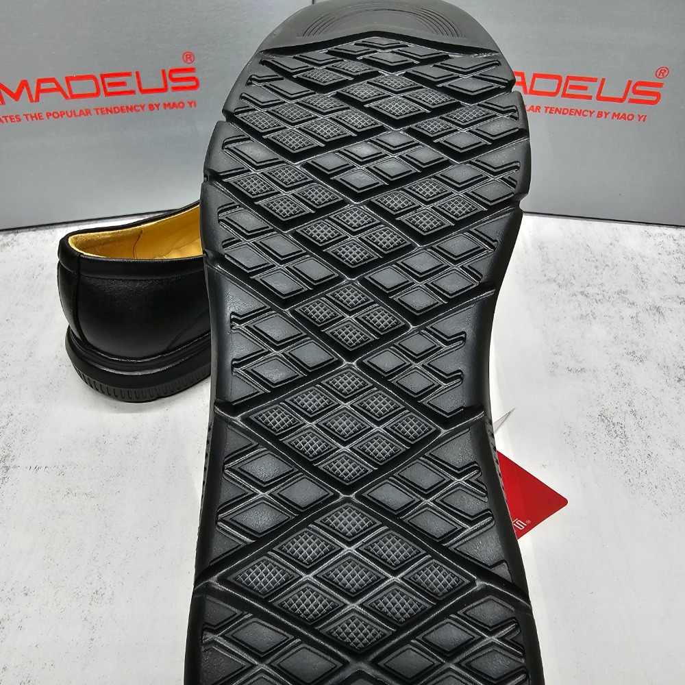 阿瑪迪斯 羊皮 男休閒鞋 魔鬼氈黏帶 氣墊鞋 超輕量 休閒皮鞋 上班鞋 台灣製-細節圖3