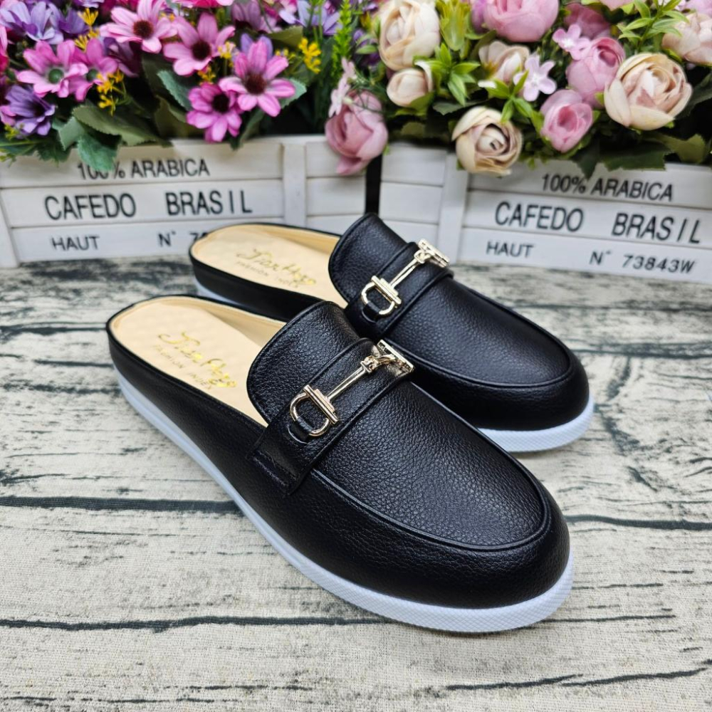 四季百搭⭐️MIT製 半包氣墊拖鞋 一字釦 前包拖鞋 厚底拖鞋 軟墊 止滑 圓頭包鞋-細節圖3