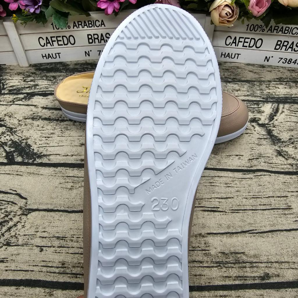 四季百搭⭐️MIT製 半包氣墊拖鞋 一字釦 前包拖鞋 厚底拖鞋 軟墊 止滑 圓頭包鞋-細節圖7