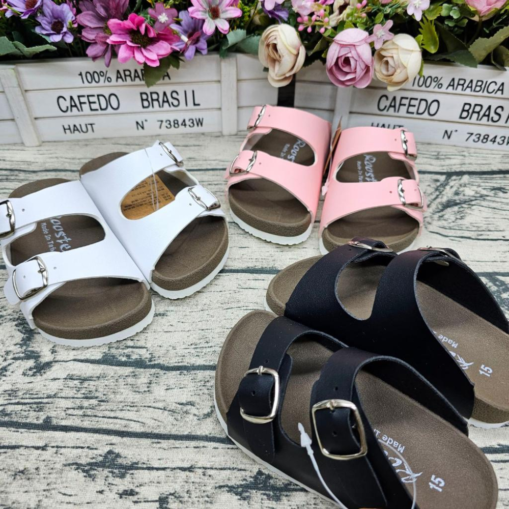 四季必備 台灣製 柏肯拖鞋 輕量 親子鞋 平底拖鞋 室內拖鞋 海邊拖鞋-細節圖3