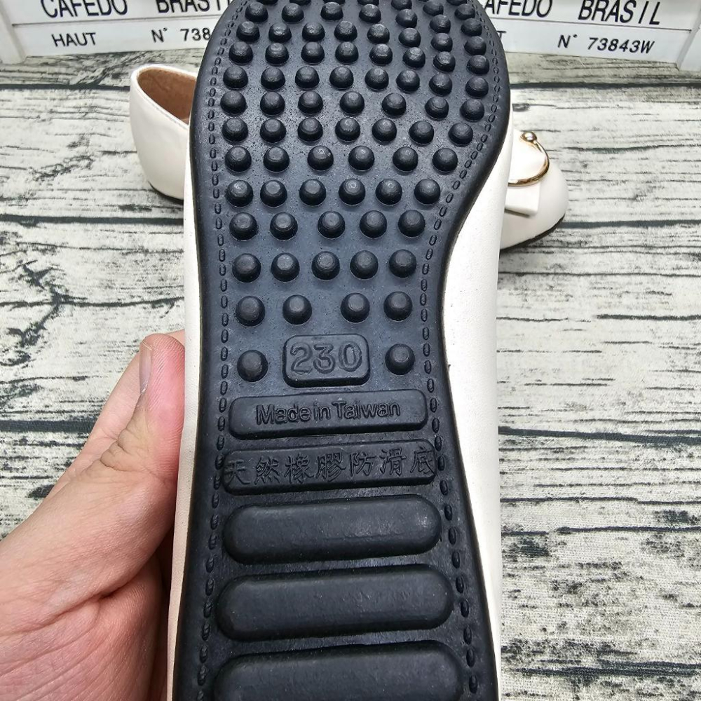 好穿不磨腳🔝MIT製 圓頭娃娃鞋 C字金屬釦 氣墊感 止滑久站 平底鞋 上班鞋 娃娃鞋 懶人鞋-細節圖4