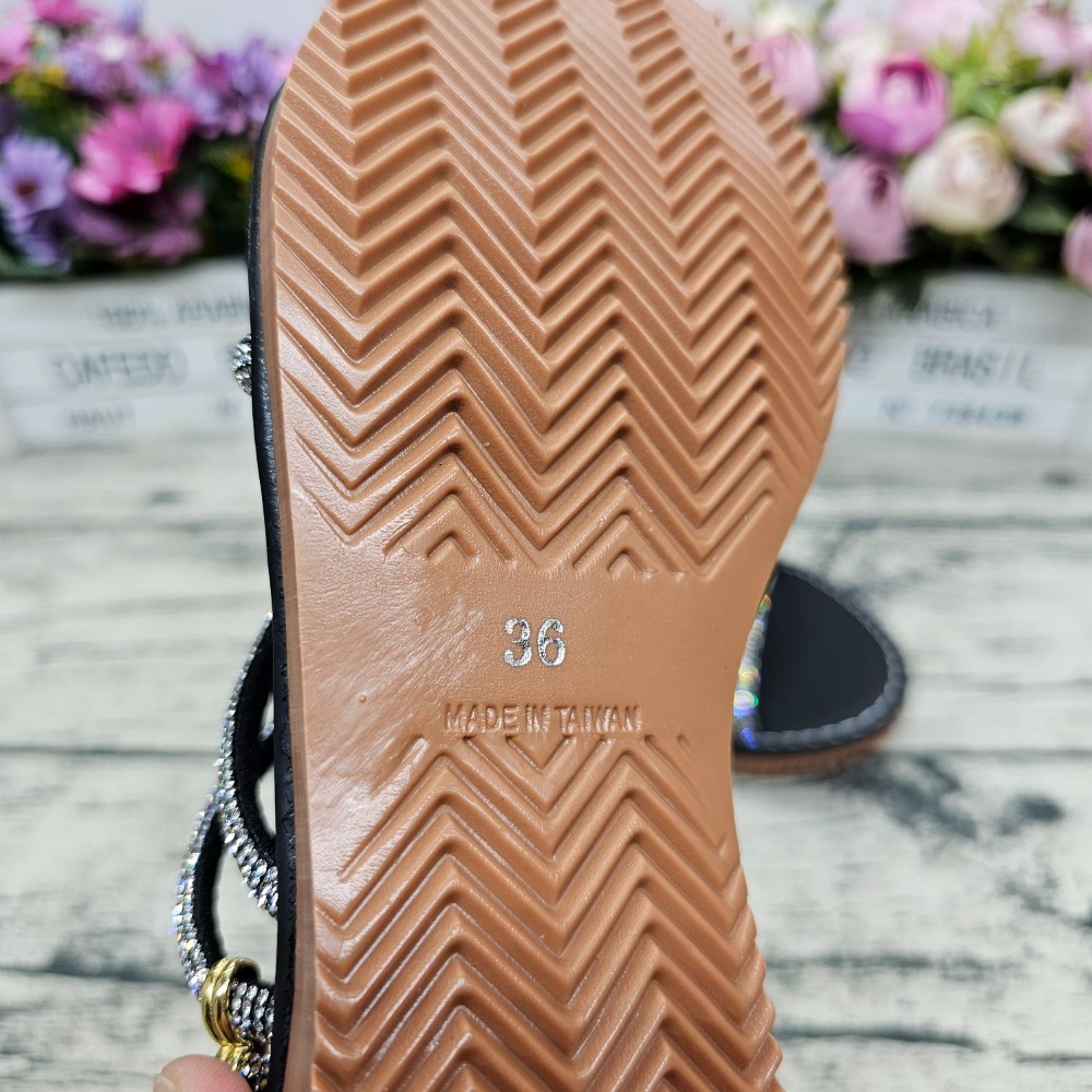 好穿不磨腳🔝MIT製 水鑽羅馬涼鞋 平底涼鞋 繞帶涼鞋 繩子涼鞋 女涼鞋-細節圖6