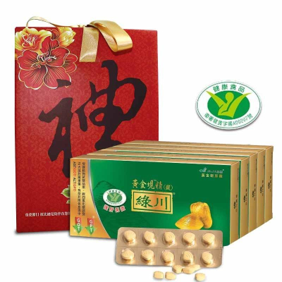 黃金蜆錠(100錠/盒)5盒禮盒組 -綠川
