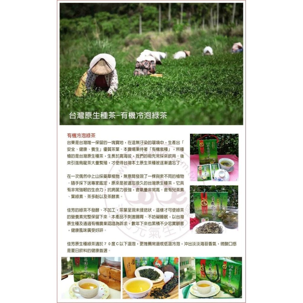 有機冷泡綠茶 (150公克*2包/盒)– 佳芳茶園-細節圖4