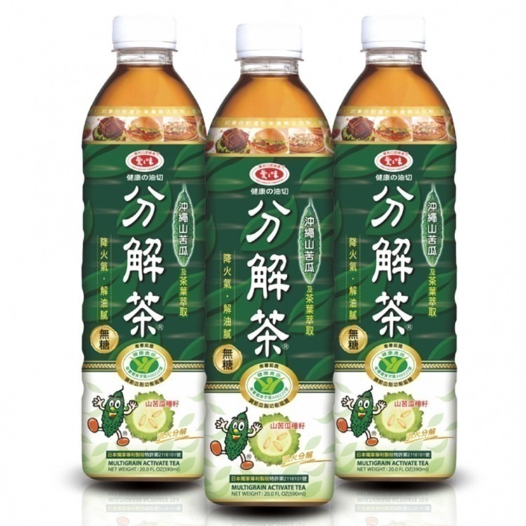 【愛之味 】健康油切分解茶590ml x24入/箱-細節圖2