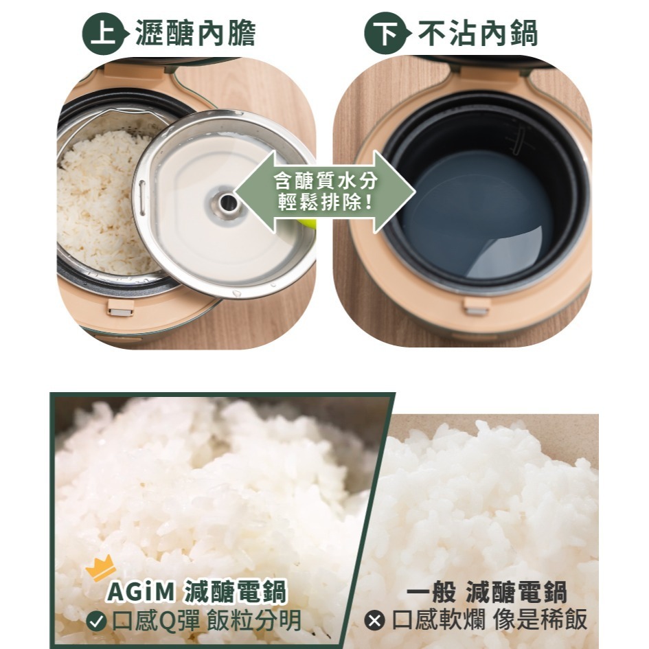 【法國AGiM阿基姆】 智能減醣舒肥電子鍋 煮飯鍋 多工能快煮鍋 炊飯器 煮飯鍋SGS國家認證有效減醣-細節圖7