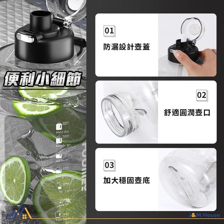 噸噸桶Tritan材質運動水壺 超大水壺 噸噸瓶 健身水壺 1500ml-細節圖7