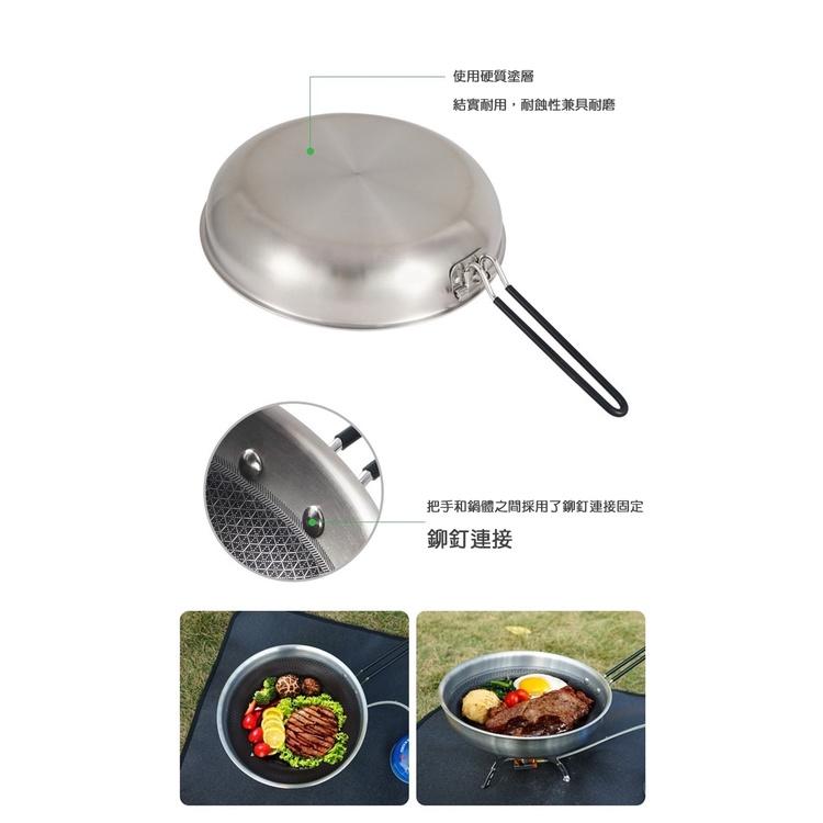 【台灣現貨】CLS 蜂窩紋不沾平底煎鍋 平底鍋 煎鍋 28cm 露營煎鍋-細節圖5