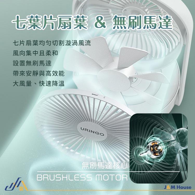 【台灣現貨】七彩叮噹桌面壁掛懸浮扇 摺疊循環扇 小夜燈 壁掛扇 USB風扇 電風扇 擺頭 風扇-細節圖6