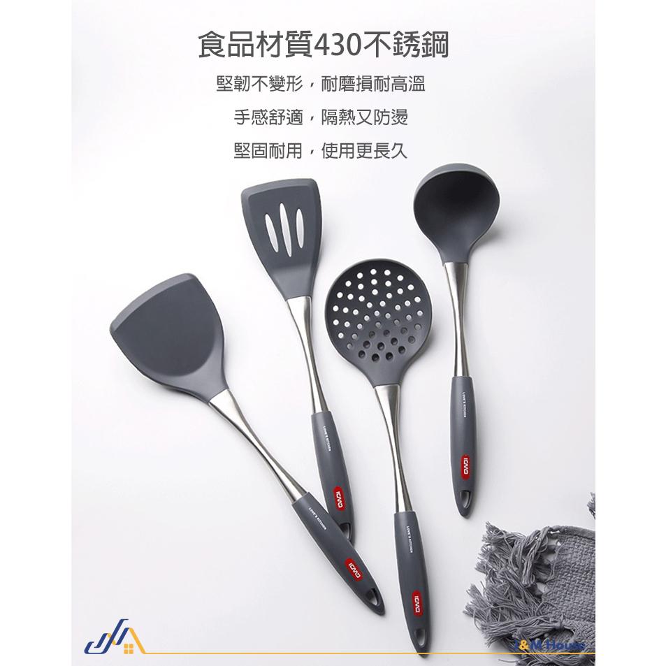 矽膠鍋鏟廚具 不沾鍋專用 不沾鍋廚具 不銹鋼鍋鏟 廚具 廚房用具 鍋鏟 鏟子 煎鏟-細節圖6