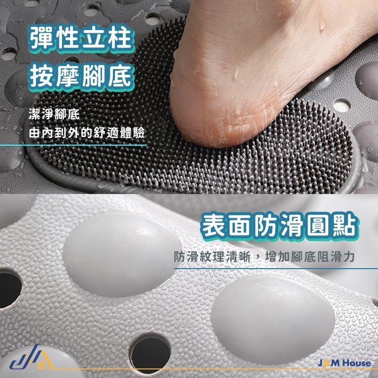 新款環保無味TPE浴室防滑地墊 強力吸盤防滑地墊 長輩孕婦廁所止滑墊 浴缸墊-細節圖4