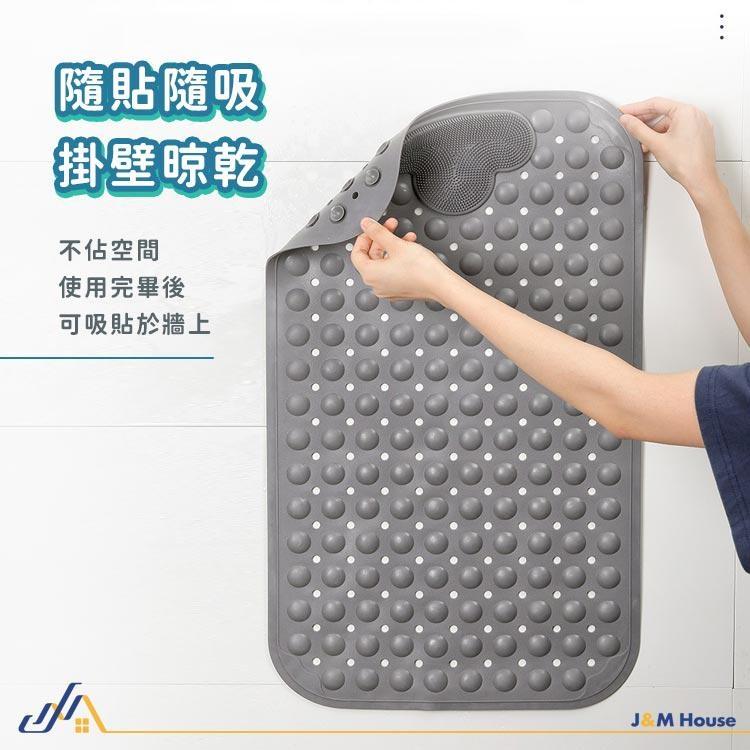 新款環保無味TPE浴室防滑地墊 強力吸盤防滑地墊 長輩孕婦廁所止滑墊 浴缸墊-細節圖6