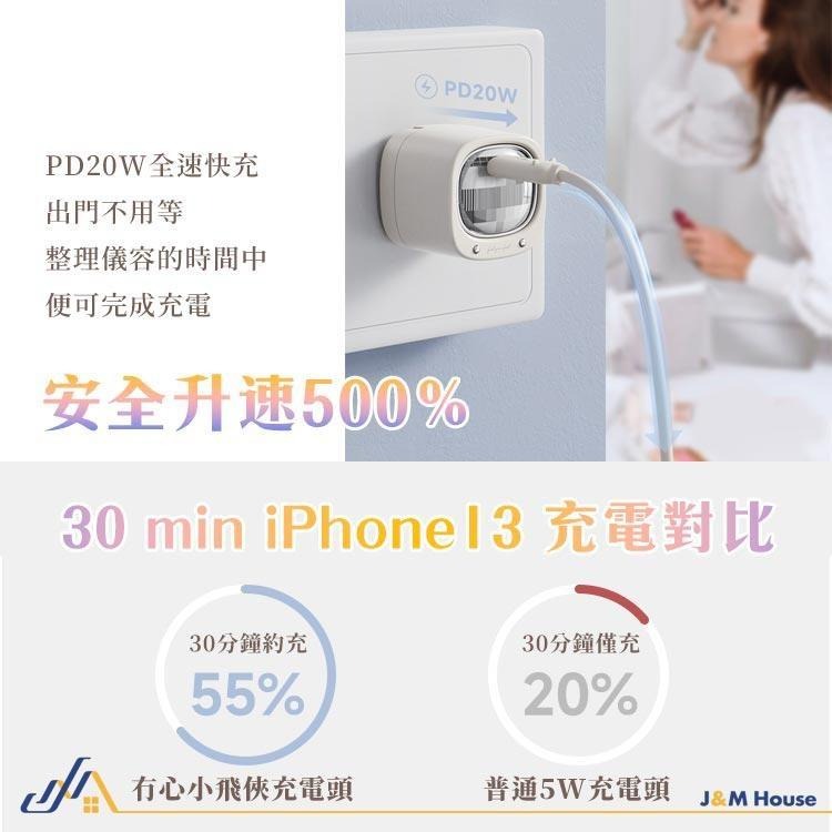 【台灣現貨】充電頭 iPhone快充 20W PD快充頭 Type-c接口 手機充電器 快充頭-細節圖3