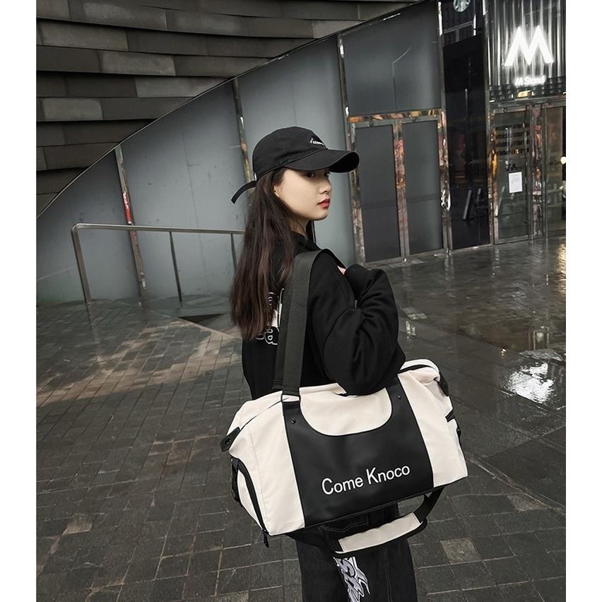 單肩運動收納包 大容量獨立鞋倉 乾濕分離 運動包 瑜珈包 籃球包 手提袋 旅行袋男女款-細節圖4