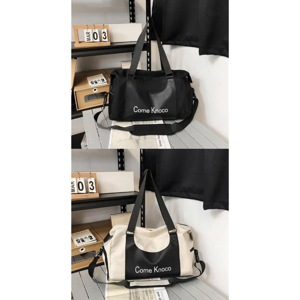 單肩運動收納包 大容量獨立鞋倉 乾濕分離 運動包 瑜珈包 籃球包 手提袋 旅行袋男女款-細節圖5