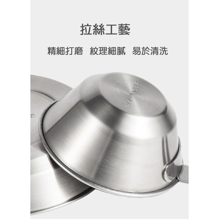 【台灣現貨】黑鹿戶外304不銹鋼碗 露營收納碗盤 隔熱防燙 450ml 碗盤-細節圖4