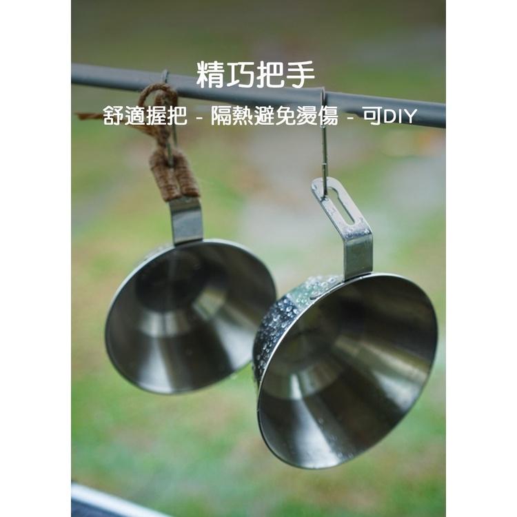 【台灣現貨】黑鹿戶外304不銹鋼碗 露營收納碗盤 隔熱防燙 450ml 碗盤-細節圖5