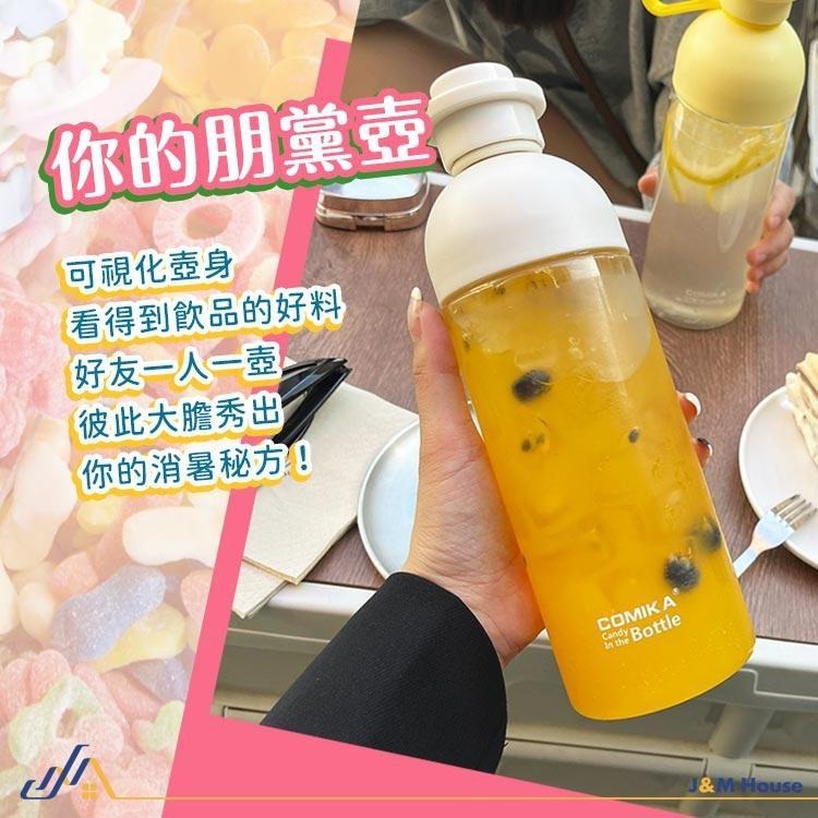 【台灣現貨】韓國comika糖果水杯 大容量水壺 運動水壺 隨身水壺 600ml-細節圖5