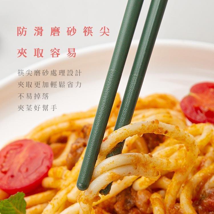 台灣出貨 日系五色合金餐筷組 合金抗菌筷 環保筷(5雙入)-細節圖6