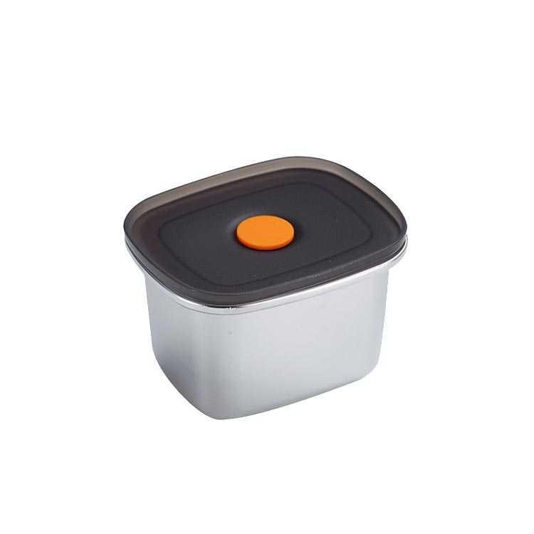 【台灣現貨】304不銹鋼長方形密封盒 450ml 廚房 露營 野炊 冬季新款 保鮮盒-細節圖2