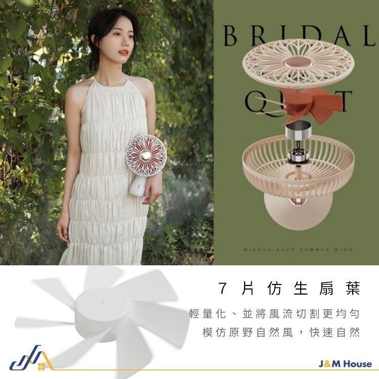 【台灣現貨】小米有品 向物 手捧花 桌面擺頭風扇 搖頭迷你風扇 隨身風扇 手持風扇 USB充電 靜音電風扇-細節圖4