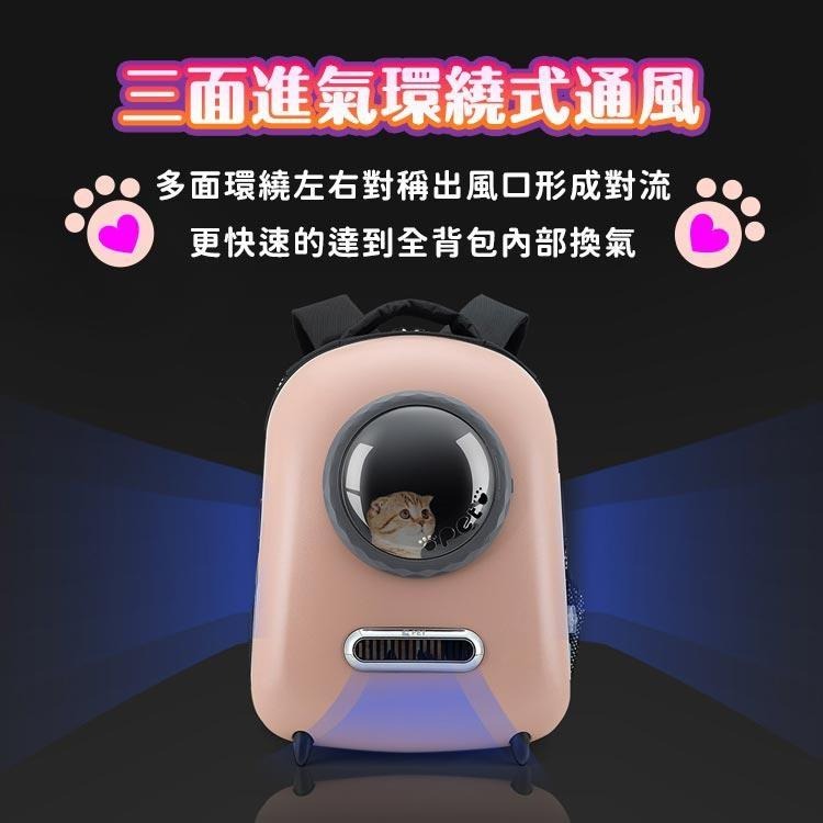 【台灣現貨】PENGPAI 太空艙雙肩寵物包 LED燈寵物包 寵物包-細節圖3