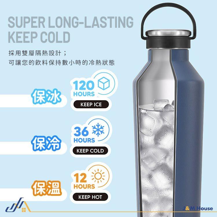 TYESO磨砂不銹鋼隨身保溫杯 手提保溫杯 900ml 500ml大容量保溫壺 運動水壺 保溫 保冰 304不銹鋼-細節圖5