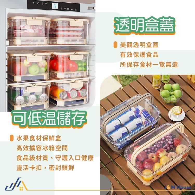 戶外兩用手提保鮮盒 收納保鮮盒 密封保鮮盒 透明保鮮盒 餅乾盒 密封盒-細節圖4