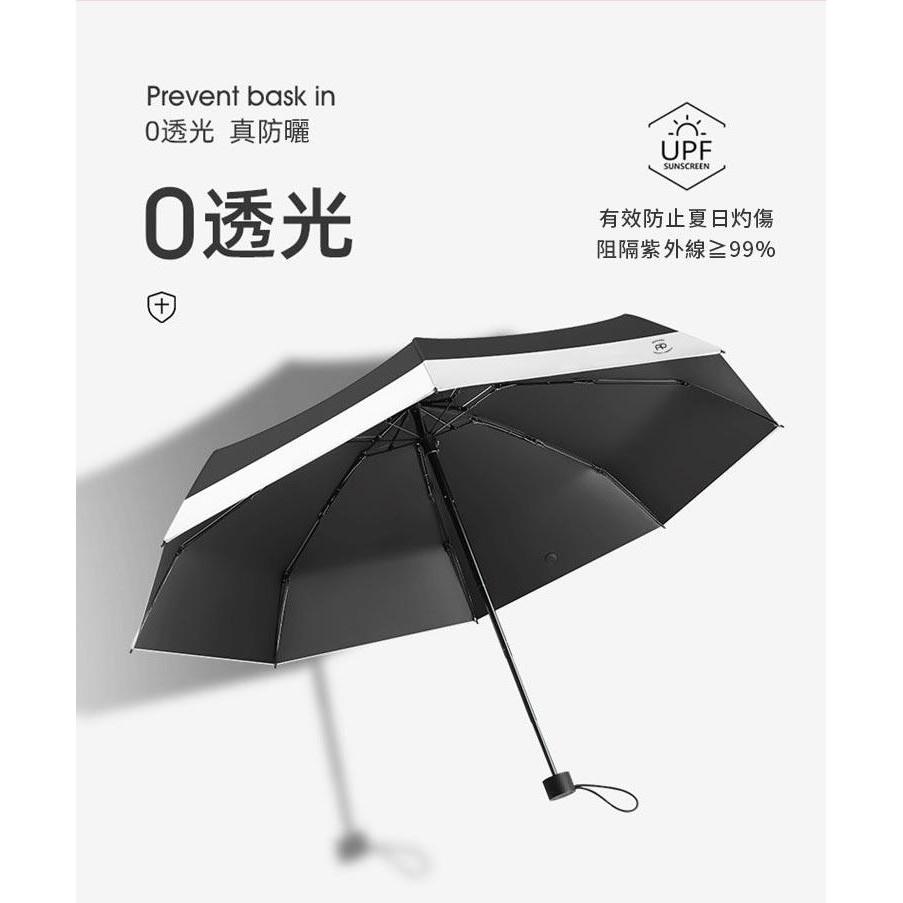 【台灣出貨】赫本風遮陽傘 晴雨兩用折疊傘 折疊傘 三折傘 經典版-細節圖4