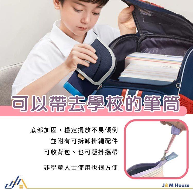 可伸縮直立式文具收納袋 筆袋 鉛筆袋 鉛筆盒 伸縮筆袋 拉鏈帆布筆袋 站立筆袋-細節圖5