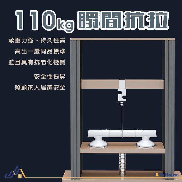 浴室防滑安全扶手 免鑽孔 雙吸盤 防滑扶手 玻璃門窗把手 吸盤把手 門把扶手 廁所扶手 1入-細節圖2