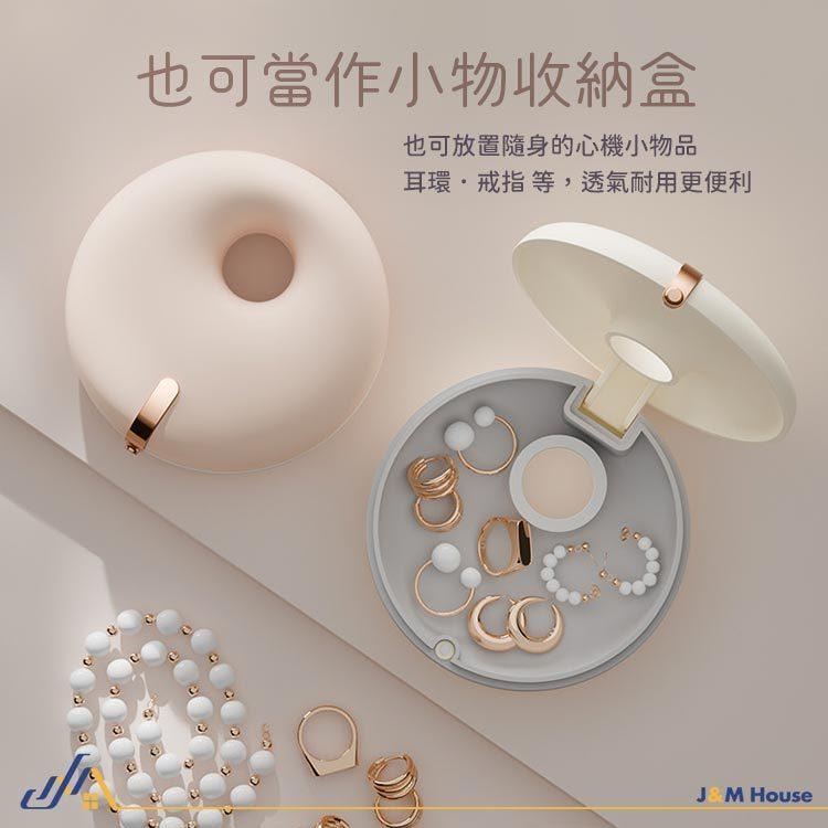 甜甜圈牙套收納盒 便攜隨身 牙套盒收納 假牙收納盒 隱形矯正器收納盒 隨身牙套收納-細節圖7