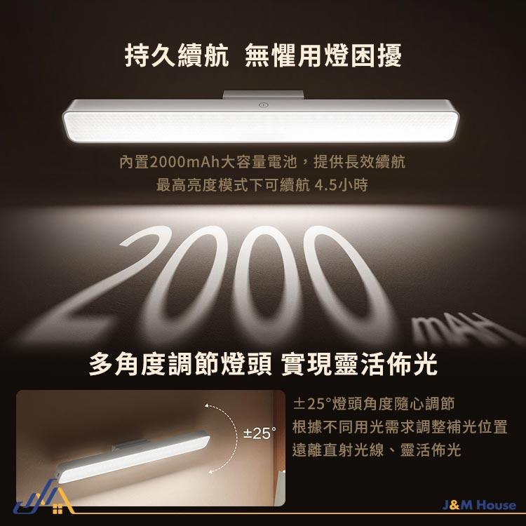 米家磁吸閱讀燈 LED燈 床頭燈 觸控燈 磁吸燈 手電筒 USB充電-細節圖5