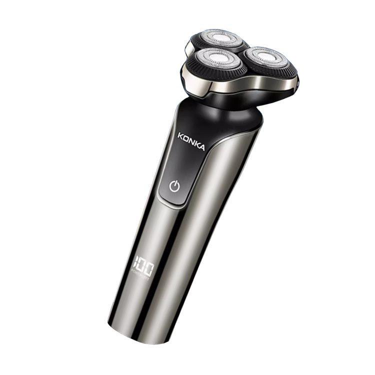 KONKA 4D懸浮三刀頭 電動刮鬍刀 電鬍刀 全機防水 刮鬍刀 剃鬚刀-細節圖2