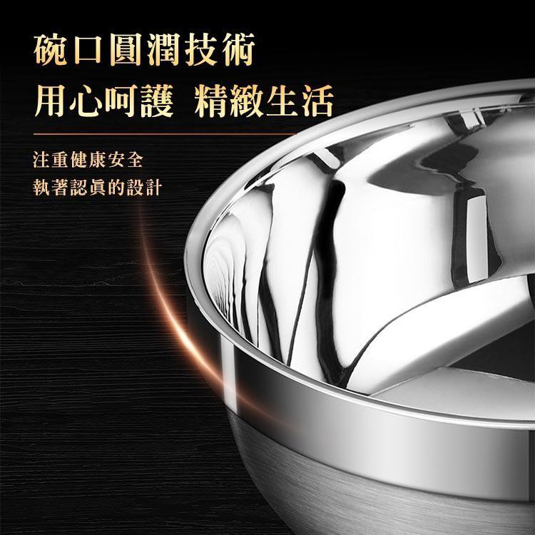 【台灣出貨】星閃304不銹鋼雙層隔熱防燙碗 加高加厚16CM 泡麵碗 湯碗-細節圖6