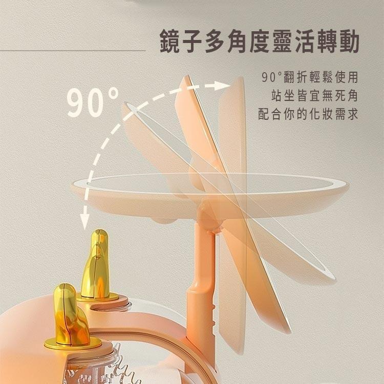 【台灣出貨】晨鹿LED燈多功能化妝盒 化妝品收納箱 保養品收納 化妝品收納盒 抽屜收納盒 化妝品 化妝盒 化妝箱 收納-細節圖6
