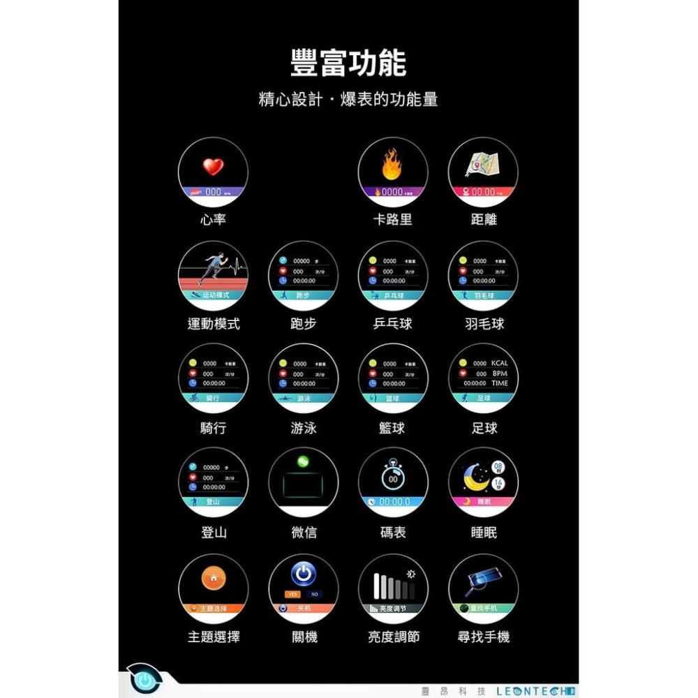 SDWatch Ｗ8 智能手錶 多種運動模式 訊息提醒 心律睡眠偵測 IP67防水 運動手錶 穿戴裝置 皮革款-細節圖8