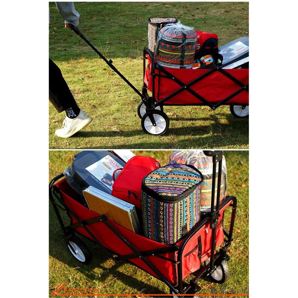 【台灣出貨】CLS戶外露營推車 露營車 戶外折疊手推車 摺疊手拉車 摺疊小推車 野餐車 拉桿車 快遞車-細節圖6