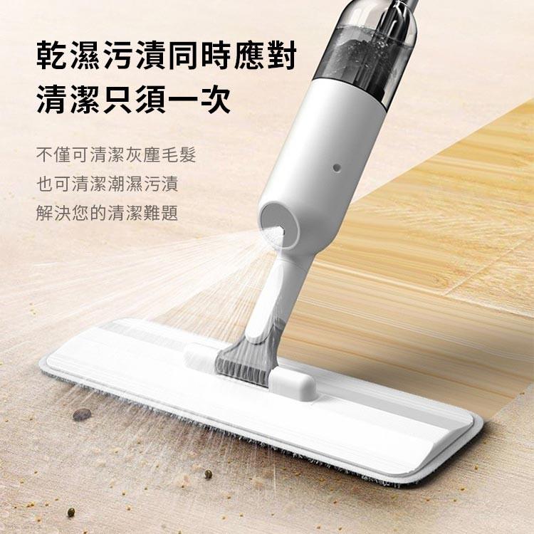 【台灣出貨】噴霧拖把 多功能乾濕兩用拖把 平板拖 懶人拖把 拖把 送3組拖布 乾溼兩用拖把 吸水拖把 平面拖把-細節圖4