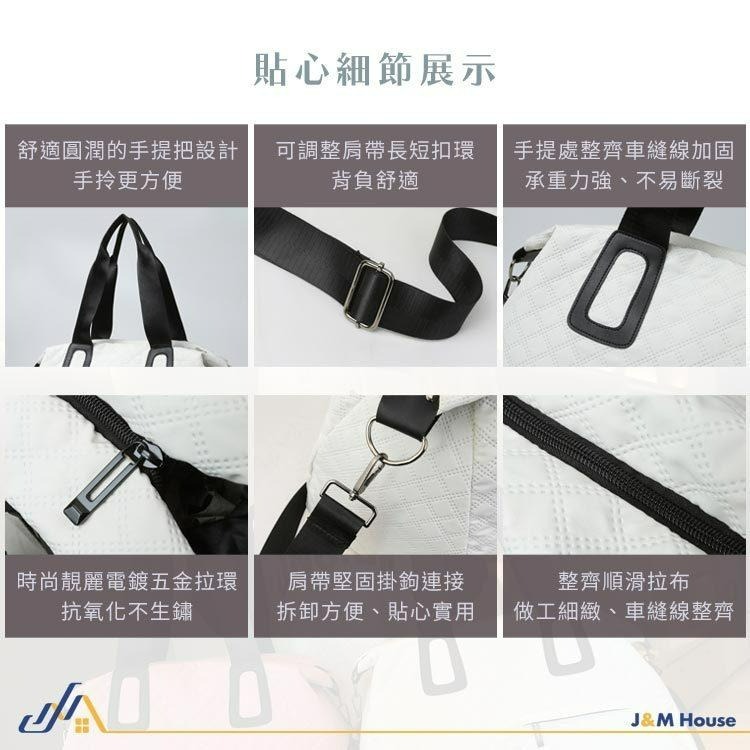 旅行運動包 大容量健身包 斜挎包 側背 手提 肩背包 乾溼分離包 防水旅行袋 運動包-細節圖8